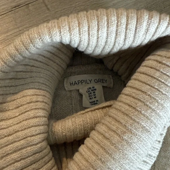 Chic Cream Ribbed Knit Skirt Set - Picture 6 of 7